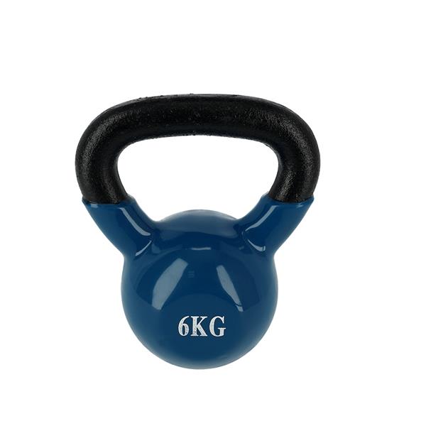 KNL 6 KG BLUE KETTLEBELL ŻELIWNY POKRYTY WINYLEM NN