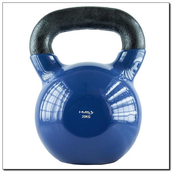 KNV20 BLUE KETTLEBELL ŻELIWNY POKRYTY WINYLEM HMS