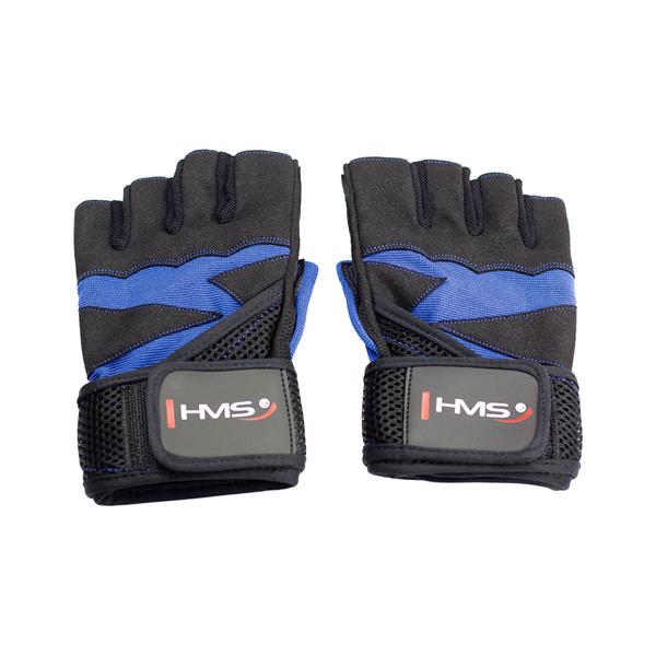 RST02 BLACK/BLUE ROZM. L RĘKAWICE NA SIŁOWNIĘ HMS