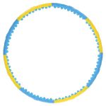 HHP022 YELLOW-BLUE HULA HOP 1,45KG 110CM HMS  1