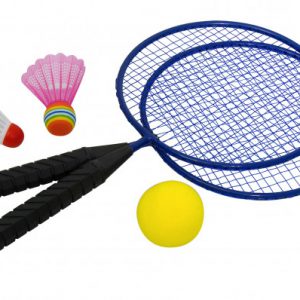 Zestaw do badmintona HUDORA: rakietki + 2 lotki + piłka